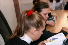 Первые читатели сборника. Учащиеся Тверской школы № 16.