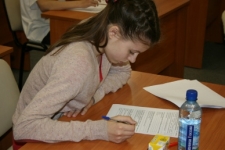 Тесты в 9 классах. Ирина Белова г. Тверь, победитель в личном первенстве.