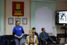 Презентация команды победительницы на церемонии награждения.